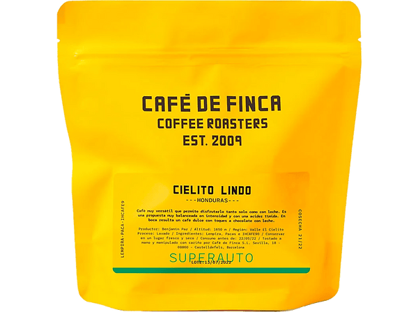 Café en grano - Café de Finca Honduras Cielito Lindo, Lempira, Catuai, Bourbon y Pacas, Sabor Dulce, Apto para Cafeteras Superautomáticas, 250 g