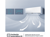 Aire acondicionado Split 1 x 1 - Hisense QH35XV0A 3010 fg/h, WiFI, IA Smart, A+++, Autolimpieza, Blanco