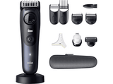 Barbero - Braun Series 7 BT7540, 10 accesorios para barba, 40 ajustes de longitud, Bloqueo de precisión, Lámina ProBlade, Wet&Dry, Azul