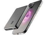 Powerbank - CellularLine MAG LITE, 10000 mAh, 7.5W, Inalámbrico y magnético, Compatible con MagSafe, Gris