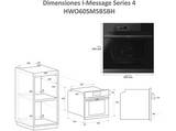 Horno - Haier Series 4 HWO60SM5B5BH, 70l, Multifunción, Limpieza por Aquálisis, 55cm, Wi-Fi, Sonda térmica, Negro