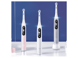 Cepillo eléctrico - Oral-B iO 6S, Pack doble, 5 modos, Pantalla interactiva, Sensor de presión, Blanco y rosa