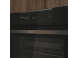 Horno - Haier Series 4 HWO60SM5B5BH, 70l, Multifunción, Limpieza por Aquálisis, 55cm, Wi-Fi, Sonda térmica, Negro