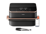 Freidora de aire - Cosori Dual Blaze Twinfry, 10 l, 2800 W, Doble cesta, Hasta 240 °C, Gris