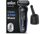 Afeitadora - Braun Series 5 52-B7000cc, Con centro de limpieza SmartCare, Tecnología Autosense, Azul