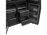 Frigorífico americano - Haier Horizon HCW99F18DIMB, No Frost, 182,5 cm, 630 l, Dispensador Agua y Hielo, Nutribank, Negro