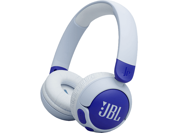 Auriculares infantiles - JBL Junior 320BT, Inalámbricos , Supraaurales, Bluetooth, 50h Autonomía, Micrófono, Azul