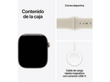 Apple Watch Series 12 (2026), GPS, 42mm, Caja de aluminio Dorado claro, Correa deportiva Arena, Talla M/L, Siri AI