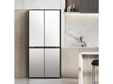 Frigorífico americano - Hisense RQ5P470SETE, Total No Frost, 178.5 cm, 483 l, WiFi, Inverter, Cristal Blanco