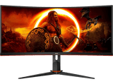 Monitor gaming - AOC CU34G2XP/BK, 34 WQHD, 180 Hz, 1 ms, VA, Curva, FreeSync Premium, Antibrillo, WLED