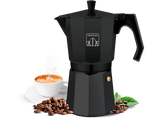 Cafetera tradicional - Cecotec Mokclassic 900 Black, 9 tazas, 550 ml, Aluminio fundido, Black