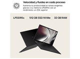 Portátil - LG Gram 16U55U-G.AU85BN, 16 WUXGA Copilot+ PC, AMD Ryzen™ AI 7 445 50 TOPS, 32GB RAM, 512 GB SSD, Windows 11 Home, Sin cargador
