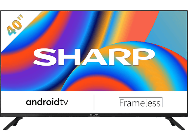TV LED 40" - Sharp Android TV, Full-HD, Asistente Google, Chromecast integrado, Bluetooth, Gris