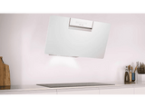 Campana decorativa - Balay 3BC587GBH, 4 velocidades,  431 m³/h, Home Connect, Extra Silencio,80 cm, Cristal blanco