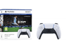 Mando - Sony DualSense + juego EA Sports FC24 en formato digital, Para PlayStation 5, Inalámbrica, Blanco