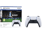 Mando - Sony DualSense + juego EA Sports FC24 en formato digital, Para PlayStation 5, Inalámbrica, Blanco