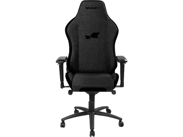 Silla gaming - Drift DR275, Acolchado extra y ajustable (4D), Tela, 150kg, Giratorio, Negro