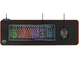 Alfombrilla gaming - Trust GXT 764 Glide-Flex XXL, Iluminación RGB, Negro