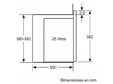 Microondas con grill integrable - Balay 3CG4175G3, 900 W, 5 niveles, 25 l, Limpieza Hidrolítica, Control deslizante, Negro Grafito