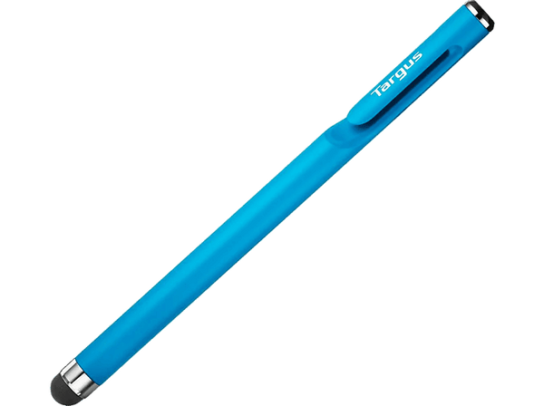 Lápiz óptico - Targus AMM16502AMGL, Antimicrobiano, Táctil, Clip de bolsillo, Para tablets y smartphones, Azul