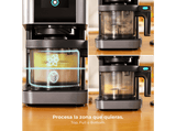 Heladera - Cecotec Gelatec 1800 Touch,  1,35 L, CreamOn, Pantalla TFT táctil, 10 programas, Re-Spin, 3 tarrinas 450 ml, BPA Free, Gris