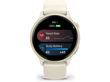 Reloj deportivo - Garmin vívoactive® 6, Blanco, Silicona, 20mm, 8 GB, 1.2 AMOLED, Autonomía hasta 11 días