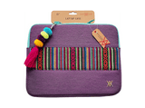 Funda portátil - Wondee VALAP017, Compatible con PC hasta 12, Resistente, Cierre con Cremallera, Lila
