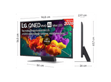 TV QNED Mini LED 43 - LG 43QNED86B6B, UHD 4K, Procesador Inteligente α7 AI Processor 4K Gen9, Smart TV, DVB-T2 (H.265), Negro