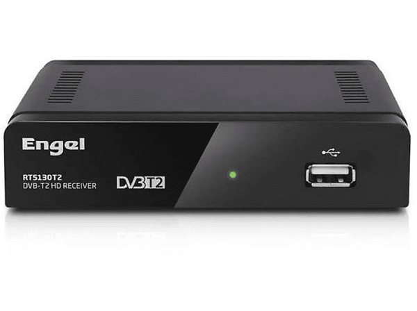 Sintonizador TDT - Engel RT5130T2, USB, HDMI, Euroconector, DVB-T2 (TDT2), Timeshift, Negro