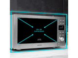 Microondas - Cecotec Microondas Sin Plato Grandheat 2010 Flatbed Steel, 9 Funciones preconfiguradas, Quick Start, Grey