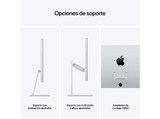 Apple Studio Display, 27 Retina 5K, Vidrio estándar, Soporte con inclinación y altura ajustables, Ultra gran angular de 12 Mpx, Gris