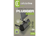 Powerbank - CellularLine PBPLUGGER5000K , 20 W,  5000 mAh, Universal, USB - C, Negro
