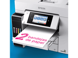 Impresora tinta - Epson EcoTank Pro ET-5885, Wi-Fi, Multifunción, A4, Fax, Pantalla Táctil, ADF, Blanco