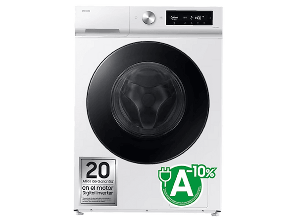 Lavadora secadora - Samsung WD11DB7B85GWU3, 11 kg, 6kg, 1400 rpm, Autodosificación, AI Wash, AI EcoBubble™, Blanco