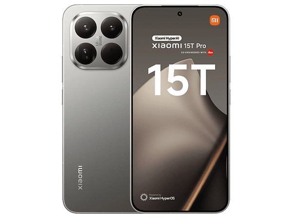 Móvil - Xiaomi 15T Pro, Gris, 1 TB, 12 GB RAM, 6.83" AMOLED  WQHD+ Eye Care, MediaTek Dimensity 9400+, 5500 mAh