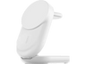 Cargador móvil inalámbrico - Belkin UltraCharge Foldable magnetic 3-in-1, Compatible con Qi2.2, 25W, Plegable, Blanco