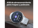 Smartwatch - Amazfit Active 3 Premium, Correa 20mm, Pantalla táctil 1.32 AMOLED, 5ATM, Apex/Silver