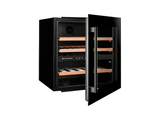 Vinoteca - Climadiff CBI40DB1, Ventilado, 36 Botellas, 5-20 °C, 2 Zonas de Temperatura, Iluminación Interior, Negro