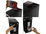 Cafetera superautomática - Melitta® Caffeo Solo, 15 bar, Molinillo integrado, Sistema extracción aromas, Negro