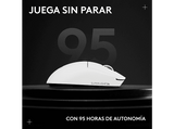 Ratón gaming - Logitech G Pro X Superlight 2C, Inalámbrico, 44.000ppp, Bluetooth-Lightspeed, Interruptores, PC-Mac, Botones personalizables, Blanco