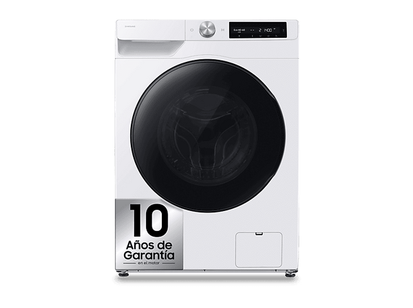 Lavadora secadora - Samsung WD90HG6U94BEU3, 9 kg de lavado, 6 kg de secado, 25 programas, Autodosificación, Wifi, Blanca