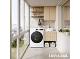 Lavadora carga frontal - LG F2X50S8TLB, 8 kg, 1200 rpm, 12 programas, AI Wash™, TurboWash™ 360°, Clase A-30%, Blanco