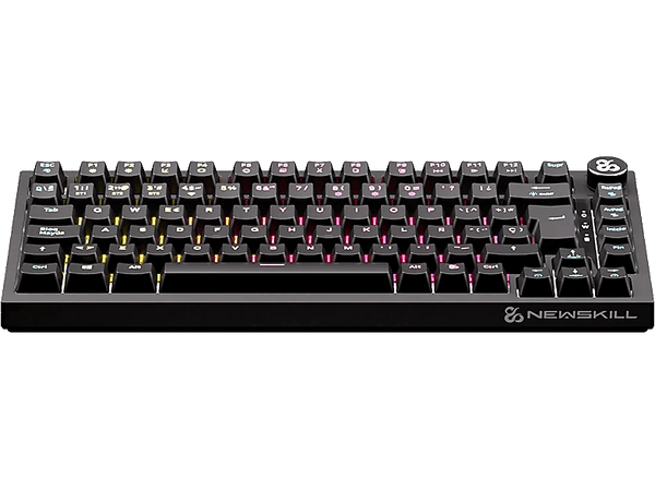 Teclado gaming - Newskill Pyros Pro, Bluetooth, Antighosting 100%, Hotswap, Switches Outemu Red, Iluminación RGB, Negro