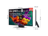 TV QNED Mini LED 50 - LG 50QNED86B6B, UHD 4K, Procesador Inteligente α8 AI Processor 4K Gen3, Smart TV, DVB-T2 (H.265), Negro