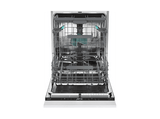 Lavavajillas integrable 60 cm - Candy Rapidò CNS 4A4S3PSB, 14 servicios, 10 programas, Tercera bandeja, Sin panelar