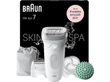 Depiladora - Braun Silk-épil 7 SkinSpa 7-031, Tecnología Micro-Grip, Luz Smartlight, Wet&Dry, All-in-one