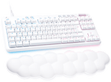 Teclado gaming - Logitech G G713 Tactile Aurora Collection, Táctil, Reposamanos, USB, Retroiluminación, Controles multimedia, RGB Lightsync, Blanco