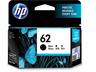 Cartucho de tinta - HP 62, Negro, C2P04AE