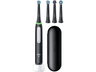Cepillo eléctrico - Oral-B iO 3S Cepillo De Dientes, 3 Modos, Sensor de presión, 4 cabezales, Negro mate, Edición Navidad
