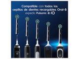 Recambio para cepillo dental - Oral-B Pro CrossAction, Cabezales De Recambio, Pack de 12 unidades, Negro